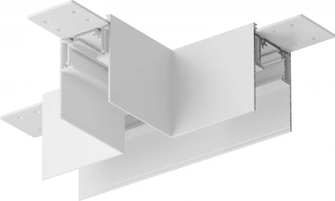 Коннектор Т-образный накладной белый Maytoni Accessories for tracks Gravity TRA010CT-41W