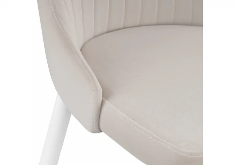 Стул Woodville на металлокаркасе Kora white / beige 15222