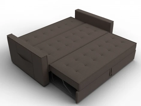 Диван прямой Лига-104 (160) (ЛДСП,Брус,Фанера,Рогожка/Коричневый) Лига Диванов 134875