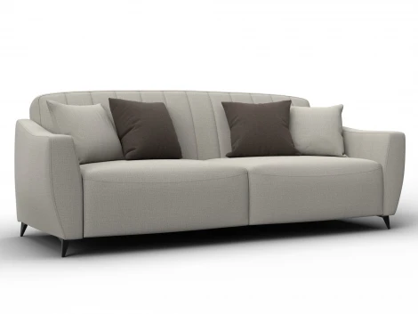 Диван-книжка Лига-095 НПБ (ДВП,ДСП,ЛДСП,Брус,Фанера,ЛДВП/Металл/Рогожка/Бежевый) Лига Диванов 132562