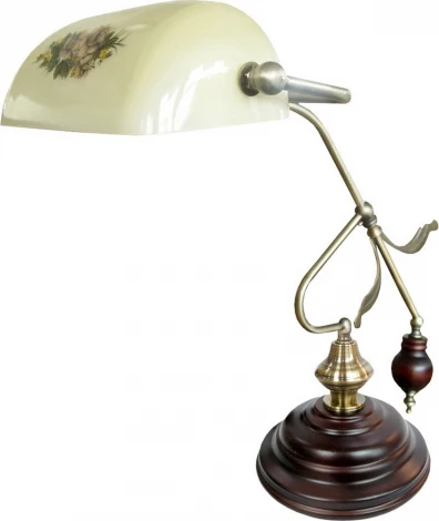 Интерьерная настольная лампа N-Light 830 830-01-04 красное дерево+бронза