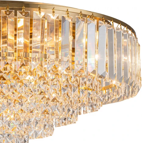 Потолочная люстра Escada Delicacy 2112/8P Gold 8x40Вт E14, металл/стекло, золото (220V, круглые)