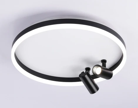 Потолочный светильник круглый светодиодный Ambrella Comfort FL5113 (регулировка яркости, 220V, пульт управления, круглые)