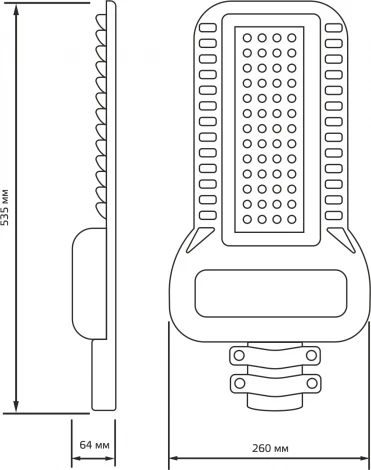 Уличный консольный светильник Gauss Qplus 629535320 (LED, 220V, IP65)