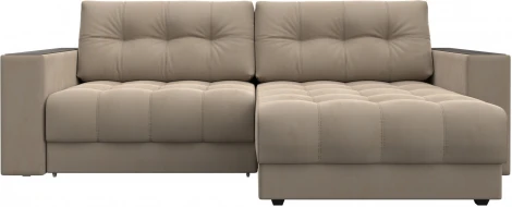 Диван угловой с декором Лига-049 НПБ Лига Диванов (Велюр) арт.128455