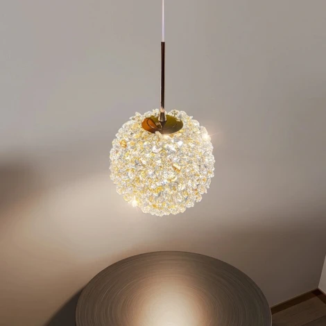 Подвесной светильник светодиодный хрустальный Mizi'en Velvet MZ777111-160 (220V, на проводе, шар)