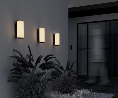 Настенный уличный светильник Maytoni Rock O434WL-L12GF3K (LED, 220V, круглые, IP54)