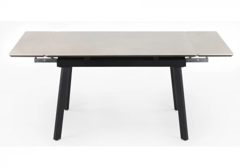 Кухонный стол Notta Норман 120(180)х80 carmen light grey / черный