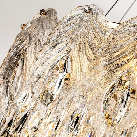 Подвесная люстра хрустальная Modelux ML.7445.500 GD