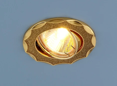 Встраиваемый точечный светильник Elektrostandard 612 MR16 GD золотой блеск/золото