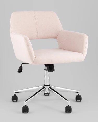 Стул офисный ROSS рогожка светло-розовый Stool Group арт.УТ000039439