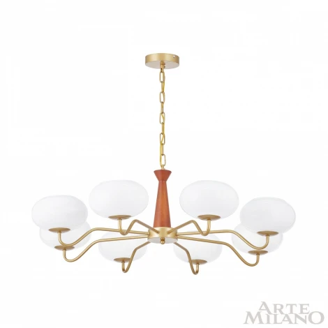 Подвесная люстра Arte Milano Napoli 310166/D900/8 BS/WD (220V, на цепи)