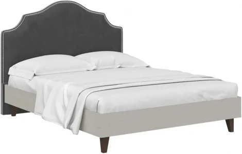 Кровать Queen II Victoria ОГОГО (арт.575745), (Ткань/Ясень Коимбра,Черный)