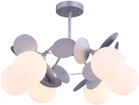 Потолочная люстра на штанге Freya Satellite FR5165PL-06S (220V, шарики)