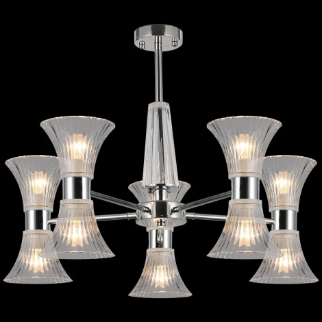 Потолочная люстра на штанге ILLUMICO IL0288-10P-79 CR (220V)
