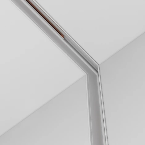 Коннектор угловой внутренний Exility встраиваемый под ГКЛ 9,5мм, белый Maytoni Accessories for tracks TRA034CL-42W