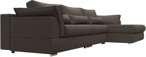 Диван угловой Пекин Long угол правый Лига Диванов (Рогожка) арт.122940