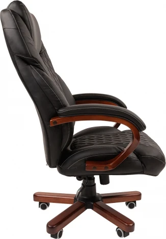 Компьютерное кресло CHAIRMAN 406 N (Металл,Дерево,Пластик,Экокожа/Черный)