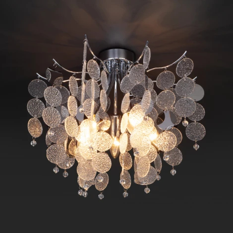 Потолочная люстра Wi-Fi каскадная Bogate's Bolla 334/5 Smart (220V, управление смартфоном, голосовое управление, умный дом - Minimir Home, Алиса, Маруся, Салют)