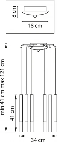 Подвесной светильник Lightstar Tubo L8T747147 (LED, 220V, на проводе, круглые)