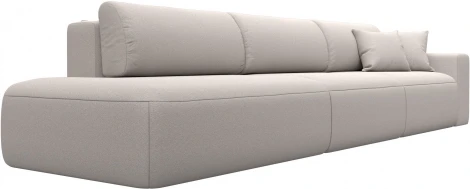 Диван прямой Лига-036 НПБ Модерн Лонг подлокотник справа Лига Диванов (Замша) арт.127702