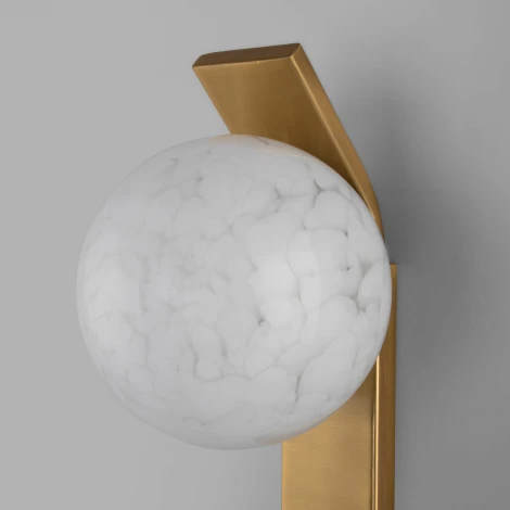 Бра Eurosvet Luxor со стеклянным плафоном 40019/1 латунь