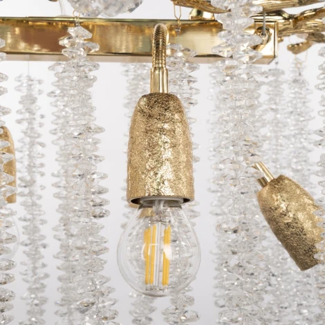 Подвесная люстра хрустальная Arte Milano Milano-2 23210.700.6.E14.A GD (220V, на тросе)