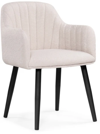 Стул Woodville на металлокаркасе Халли lamb 19 / черный 552085