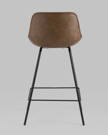 Стул полубарный Stool Group TEXAS экокожа коричневый УТ000031346