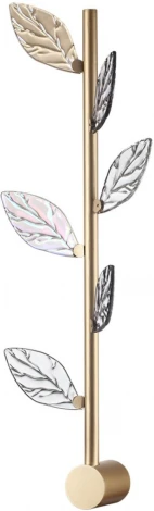 Настенный светильник Odeon Light Listva 5445/5WL матов.золото/дымч/прозрачн/коньячн/бензинов./металл/стекло LED*5W 3000K (220V)