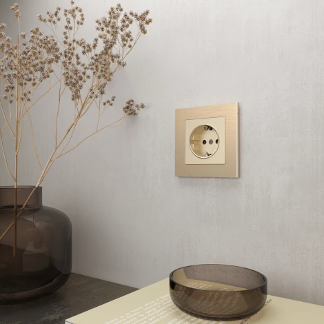 Рамка на 1 пост Aluminium (шампань) Werkel W0011711 (a052312)