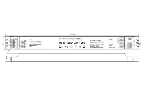 Блок питания встраиваемый диммируемый RC-100-24 IP40 Lumker RC