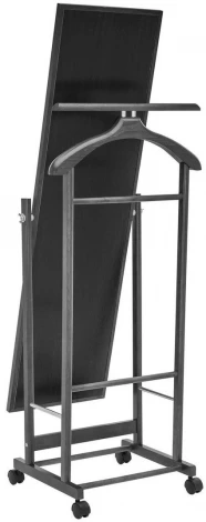 Вешалка костюмная с зеркалом на колесах В 24Н венге от фабрики Mebelik