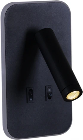Спот с выключателем светодиодный для чтения Reluce 86204-9.2-001KT LED12W BK
