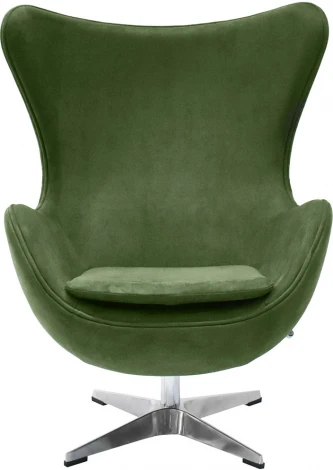 Кресло EGG CHAIR зеленый, искусственная замша Bradex Home FR 0644