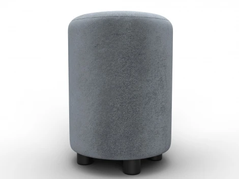 Пуф 001 (ДСП,Фанера/Пластик/Велюр/Серый) Лига Диванов 132350
