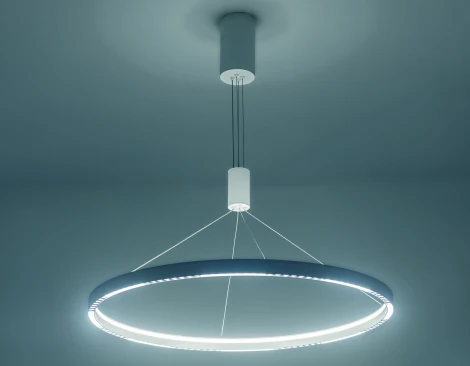 Подвесной светильник светодиодный COMFORT FL5855 Ambrella (220V, на тросе, кольцо)