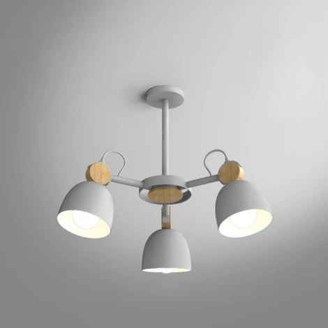 Потолочная люстра на штанге Rolla 3 Gray ImperiumLoft Rolla01 (101991-26) (220V)