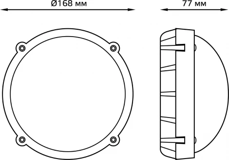 Настенно-потолочный светильник Gauss SOLID 874518212