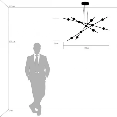 Подвесная люстра Lightstar Bergamo 745247 (LED, 220V, на тросе)