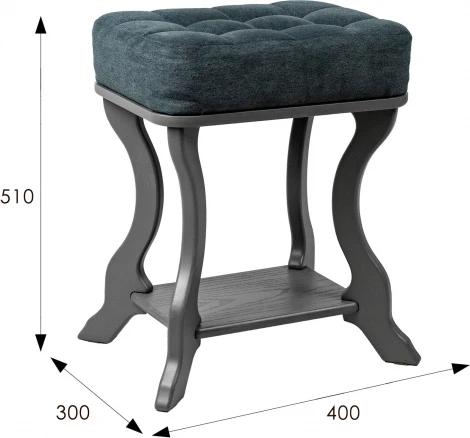 Банкетка Берже 26 серый графит Mebelik арт.008850