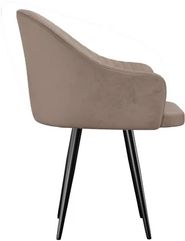 Стул DikLine 439 поворотный, C43 капучино, ножки черные арт.00-00073877