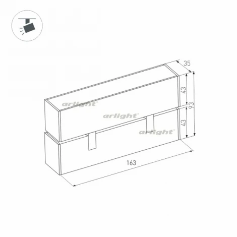 Трековый светильник магнитный Arlight MAG 026970 (LED, 24V)