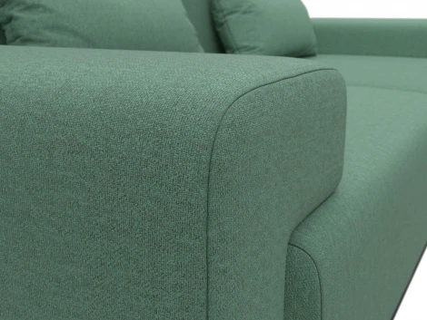 Диван кухонный прямой Мюнхен (Зеленый/Рогожка) Лига Диванов арт.123199