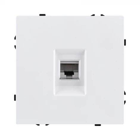 Розетка Ethernet RJ45 белый матовый Kollinger Eclipse EC-017WH