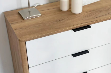 Адам Комод, цвет дуб крафт золотой/белое дерево Mebelson (арт.MSA-02.2563)