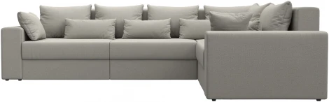 Диван угловой Майами Long правый угол (Бежевый/Рогожка) Лига Диванов арт.122905