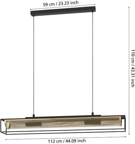 Подвесной светильник Eglo Nohales 43788