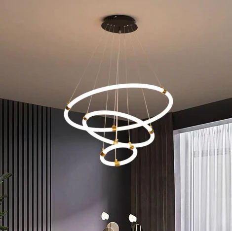 Подвесной светильник Alfa Light F4324-24 (LED, 220V, на проводе, кольцо)