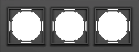 Рамка 3-я, Wave матовый карбон Donel A07 DEW21330